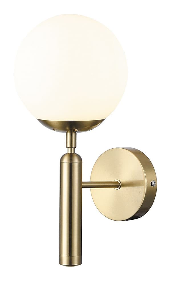 Moderne væglampe glaskugle E14 guld Divina 5351 Rabalux