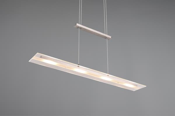 MILOS LED 5W RL aflang glas pendellampe sølv