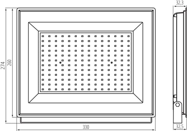 GRUN 150W IP65 31395 neutral LED-projektør Miledo