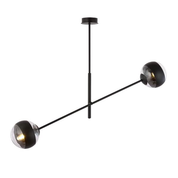 Emibig pendellampe 2xE14 40W LINEAR 2 BLACK/STRIPE 1168/2