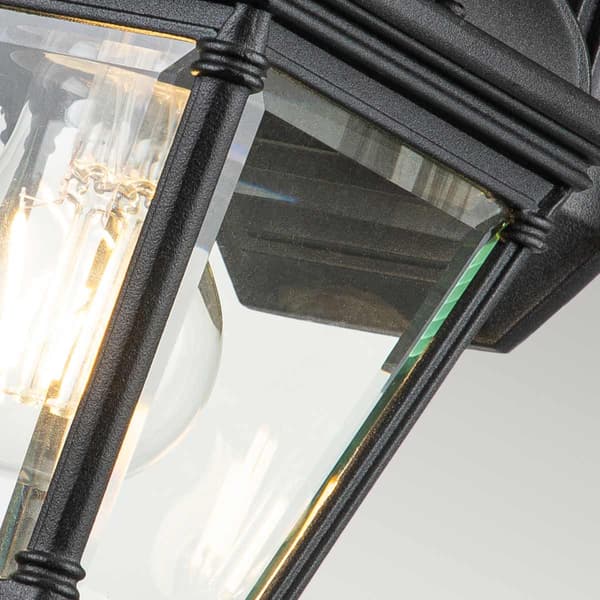 Utomhusvägglampa svart E27 60W Bayview Elstead