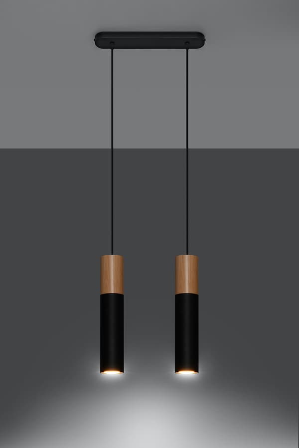 PABLO 2 sort pendel Sollux Lighting SL.0633