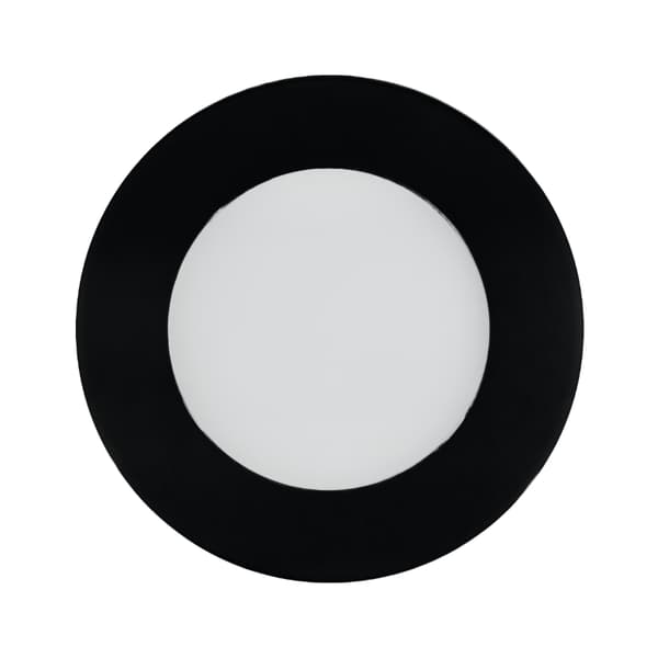 LED trappelys 1.2W rund Ø7.8cm mat sort DPM