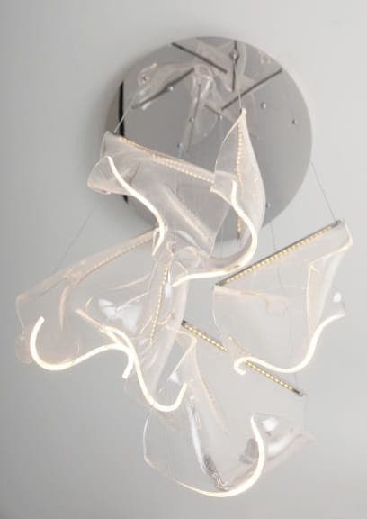 Modern vit kaskadlampa SILK LED 15W P0371D Maxlight