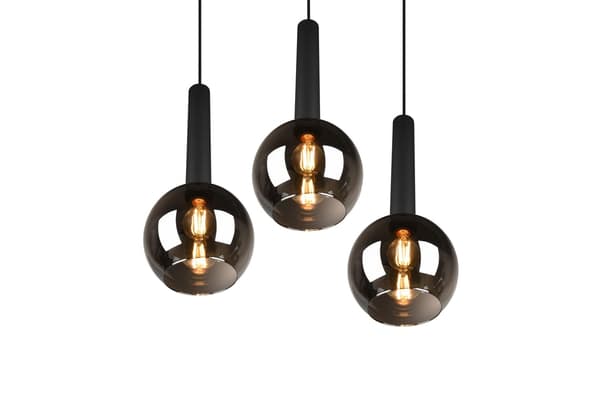 Lysekrone CLAYTON sort Trio 310390332