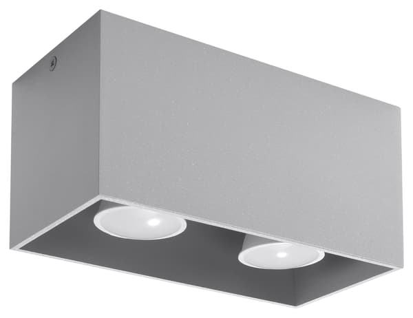 Spot QUAD MAXI Harmaa Sollux Lighting SL.0382