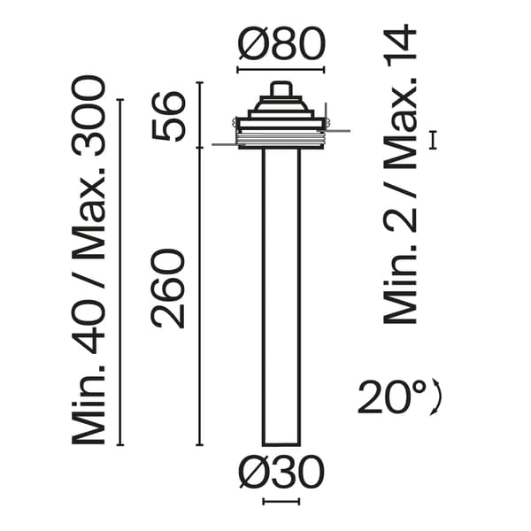 Moderne sort forsænket spot LED 7W FOCUS T Maytoni Technical