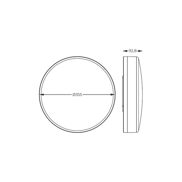 LED loftlampe glasplafon NOLAN LED 17W Zuma Line 1004