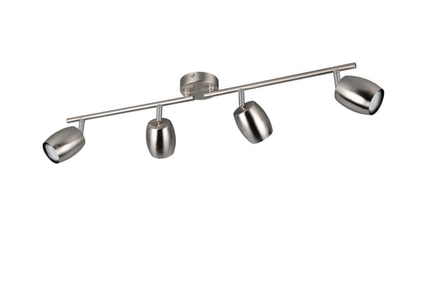 Modern silver ceiling spotlight bar movable spotlights 4xGU10 35W NANCY RL