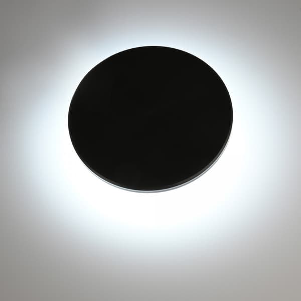 Moderne sort rund facadevæglampe Ø18cm LED 12W variabel farve IP65 Videx