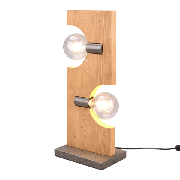 TAILOR bordlampe i træ Trio 514300230