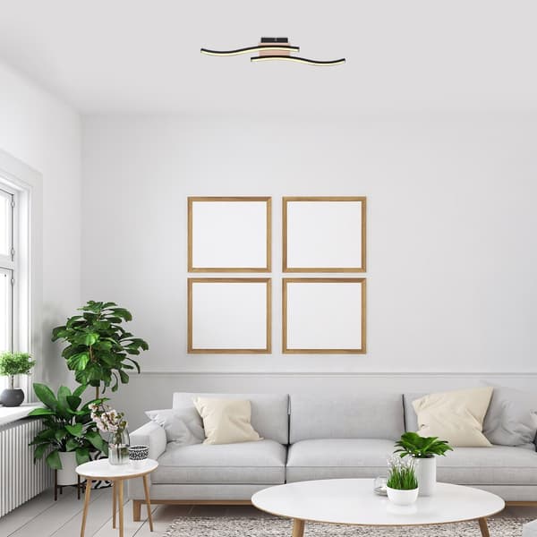 LED loftlampe 12W mat sort 2280 Heimdall Rabalux