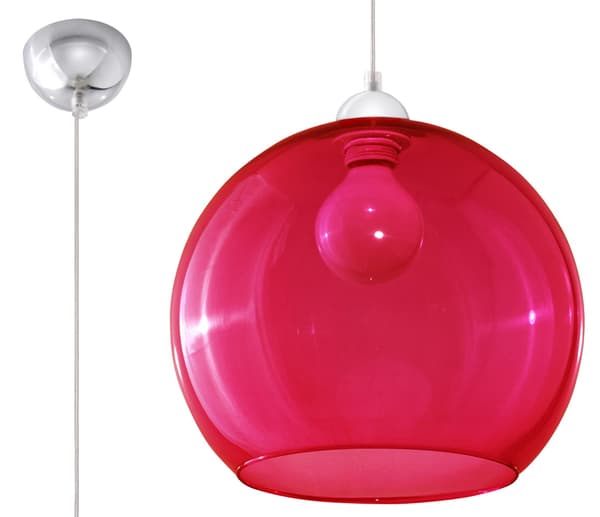BALL Pendellampe Rød Sollux Lighting SL.0253
