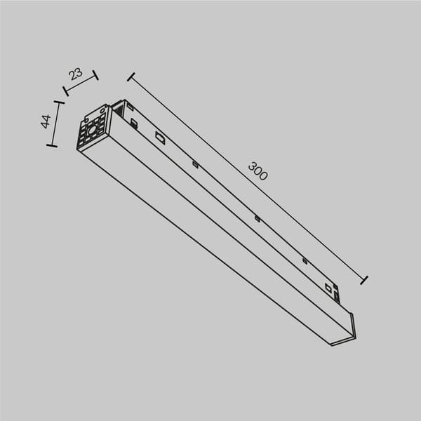 Indbygget strømforsyning til skinnesystemer sort 100W EXILITY Maytoni Technical