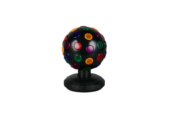 Dekorativ bordlampe sort diskokugle batteridrevet LED 1W ZERO RL