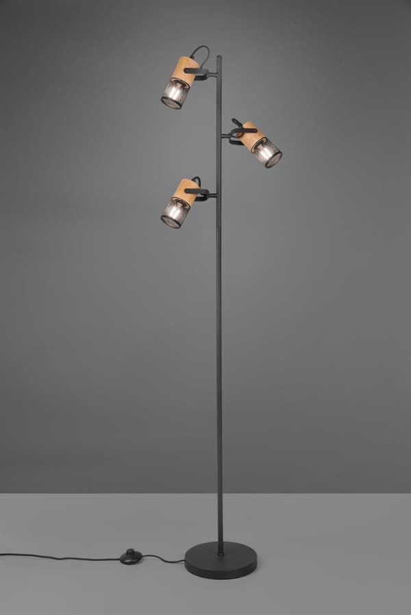 TOSH gulvlampe sort Trio 404300332