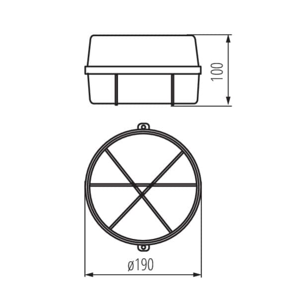 Kanlux INES industriel lampe serie model 70525 IP43