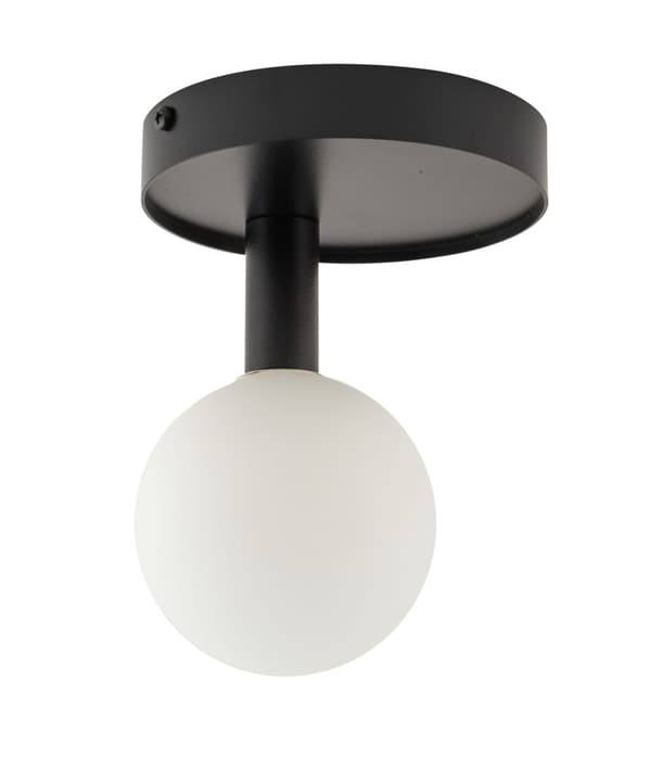 Dekorativ sort moderne glaskugle loftlampe Perla 1xG9 12W Sigma Lighting