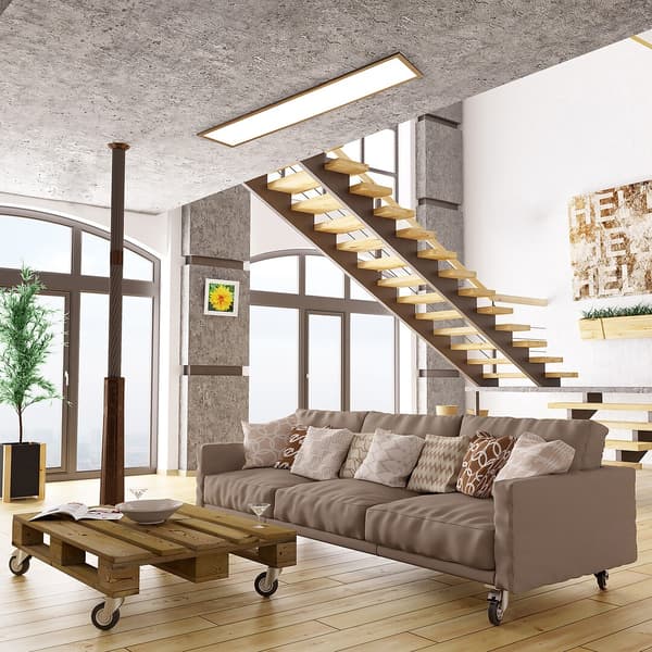 Loftlampe 120 cm LED 40W bøg rektangulær Almond 6909 Rabalux