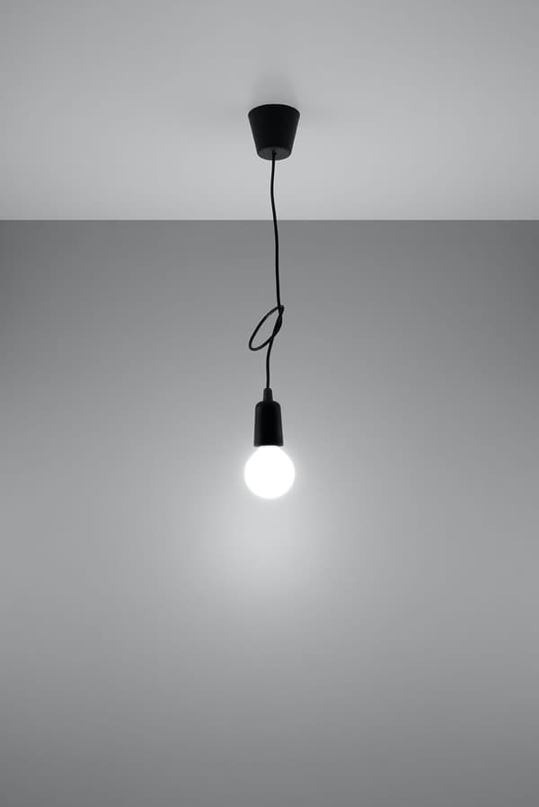 DIEGO 1 sort pendel Sollux Lighting SL.0572