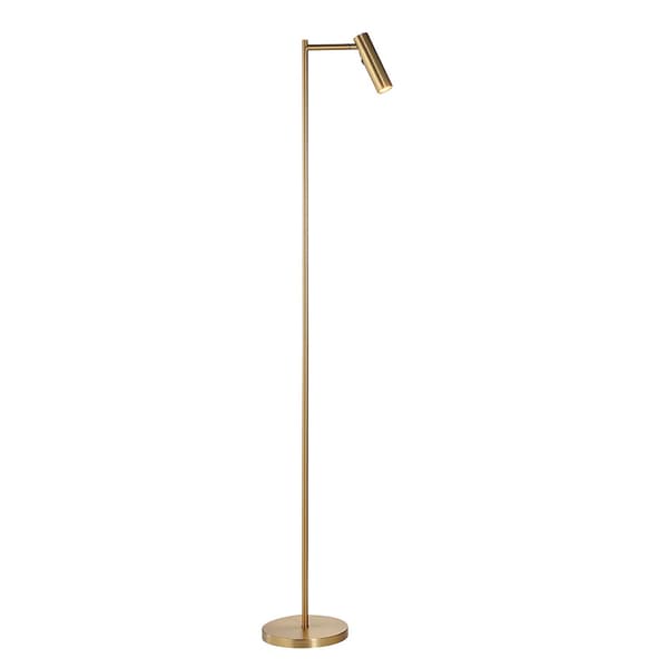 Modern golvlampa för läsning, mässing, rörlig spotlight LED 4W DEDICATED READER Endon