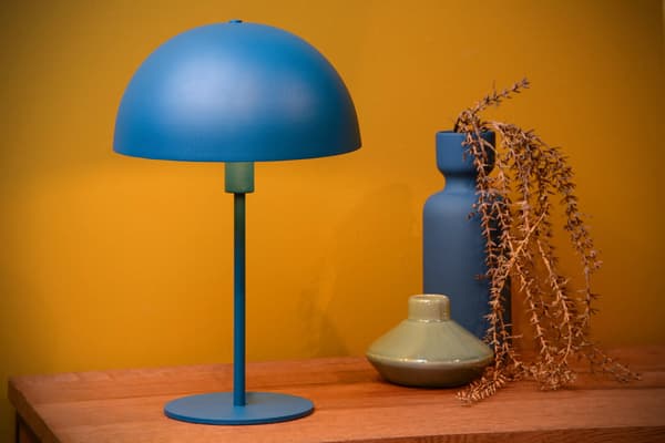 Bordlampe blå eklektisk E14 Siemon Lucide
