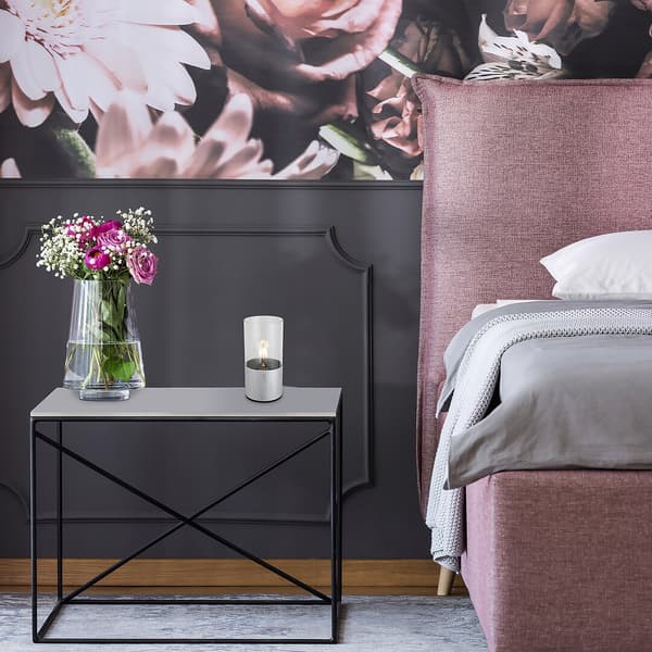 Moderne bordlampe børstet aluminium E27 Zelkova 3153 Rabalux