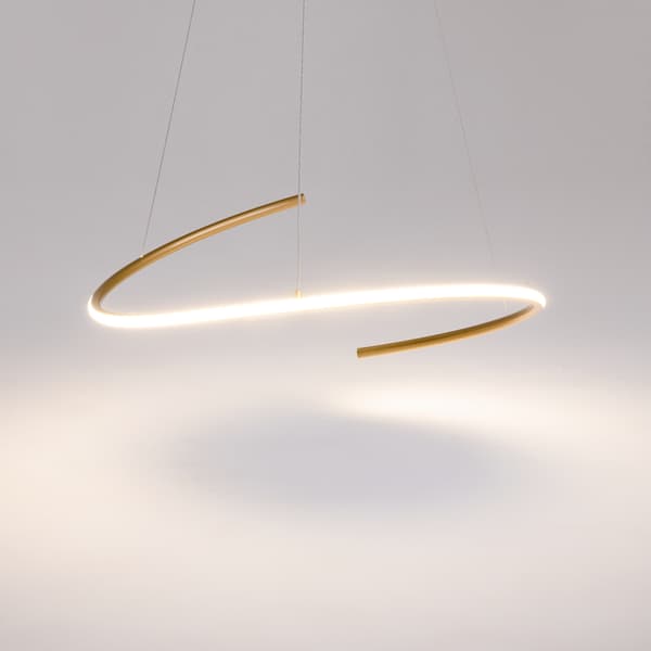 Moderne messing pendellampe Curve LED 31W Maytoni