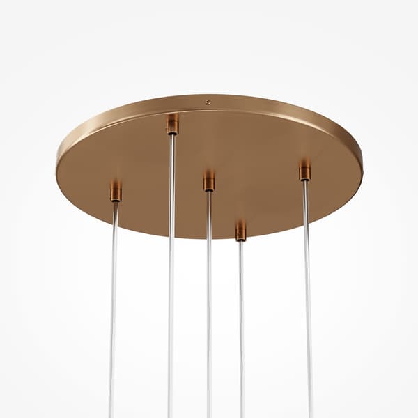 Guld pendellampa 5 glaskulor Basic form 5xG9 20W Maytoni