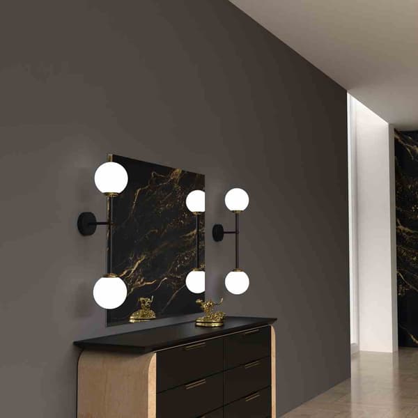 LED væglampe Milagro POP MLP7843 sort / guld