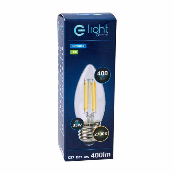 LED-lamppu 4W E27 lämmin 2700K Eko-light EKZF003