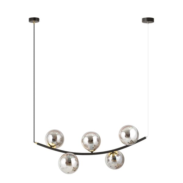 RITZ 5 BL GRAFIT Emibig 1297/5 pendel lysekrone