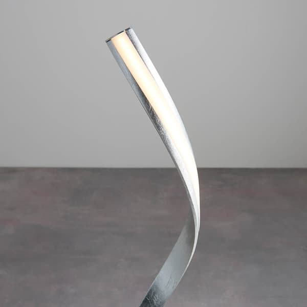 Gulvlampe designer sølvbånd LED 23W ARIA Endon