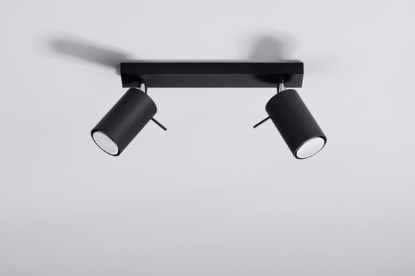 Kattovalaisin RING 2 Musta Sollux Lighting SL.0092