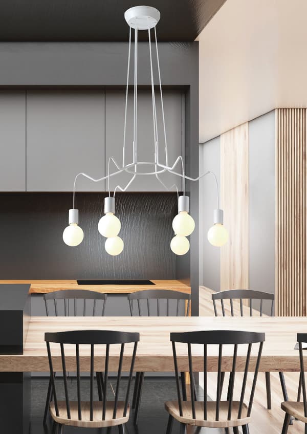 Candellux BASSO 36-71026 vit ljuskrona