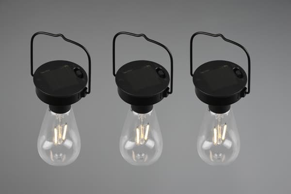 CAMPUS SOLAR bærbar udendørslampe sort RL R35146132