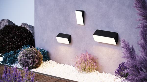 Grafiitinharmaa ulkoseinävalaisin sisäänrakennetulla LEDillä 20W Brick Maytoni