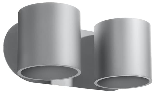 Væglampe ORBIS 2 grå Sollux Lighting SL.0661