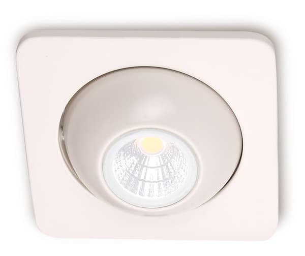 Infälld rörlig spotlight krämig fyrkantig LED 8W TECHNICAL SPOT Maxlight