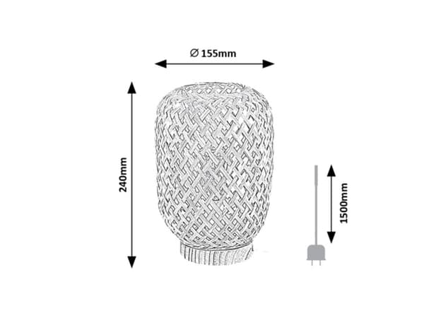 Boho natlampe creme E14 Alinafe 74016 Rabalux
