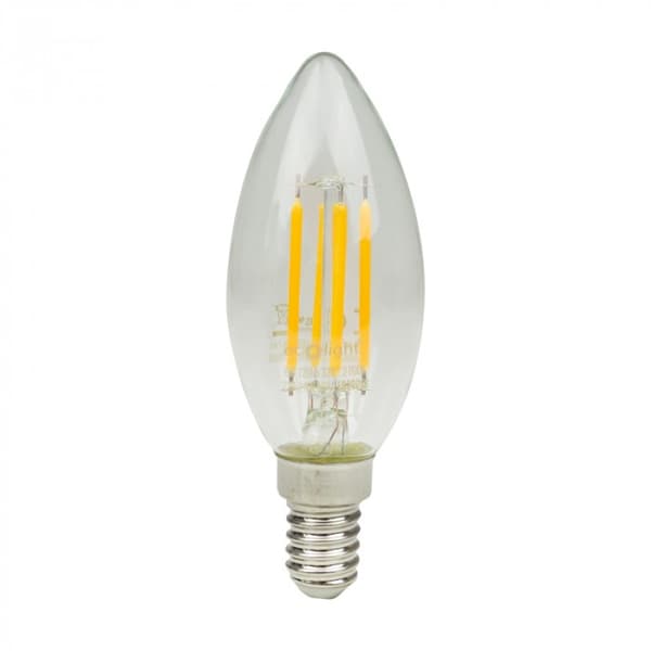 Flimmerfri LED-glødepære E14 6W 2700K 720lm Ecolight