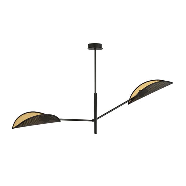 Emibig loftlampe 2xE14 40W VENE 2 SORT/GULD 1158/2