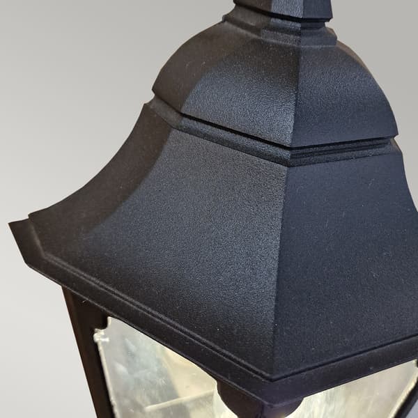 Svart utomhusvägglampa E27 60W Parish Elstead