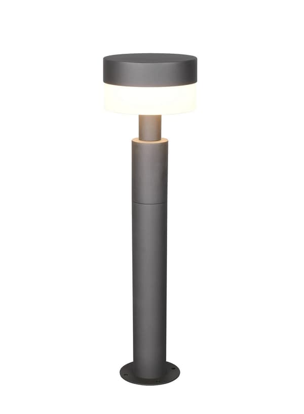 Moderne antracit havepullert 50 cm rund LED 8W MACKENZIE Trio
