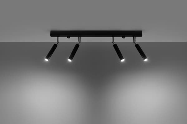 Taklist EYETECH 4 svart Sollux Lighting SL.0900