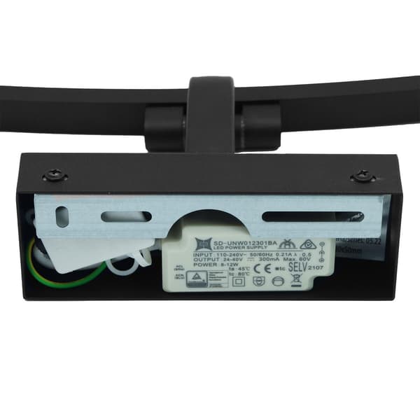 LED-spejllampe sort 4000K 50cm TERRA ID-9057 IdeaLED