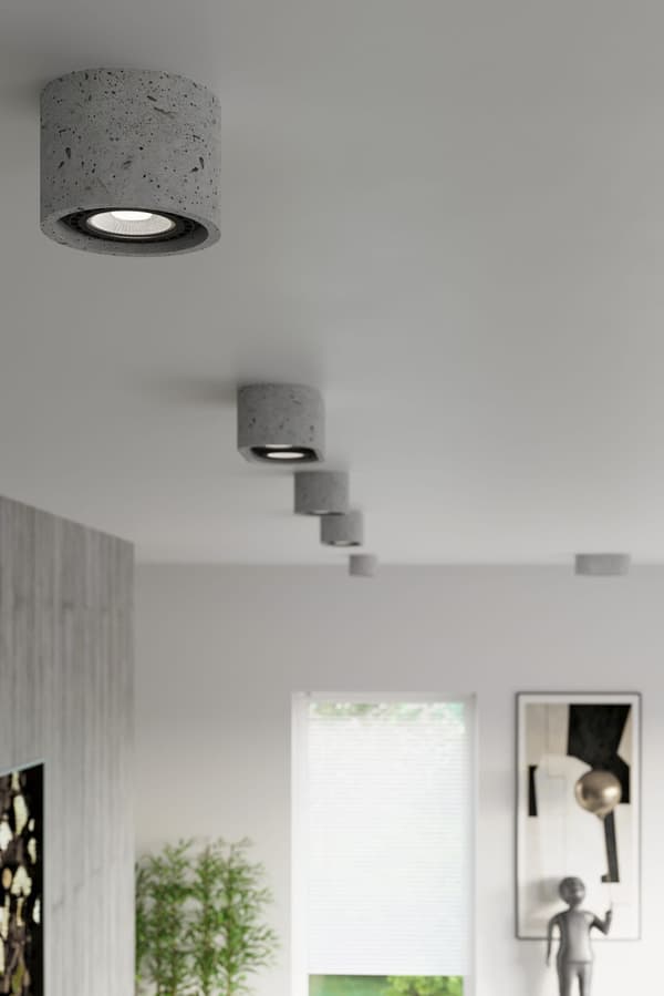 Taklampa BASIC 1 betong Sollux Lighting SL.0881