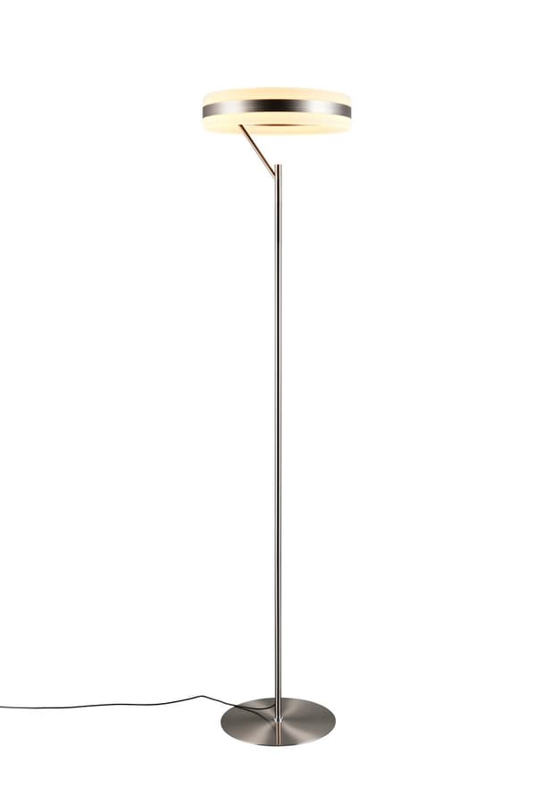Gulvlampe moderne sølv stor LED lysring 21W DIOS Trio