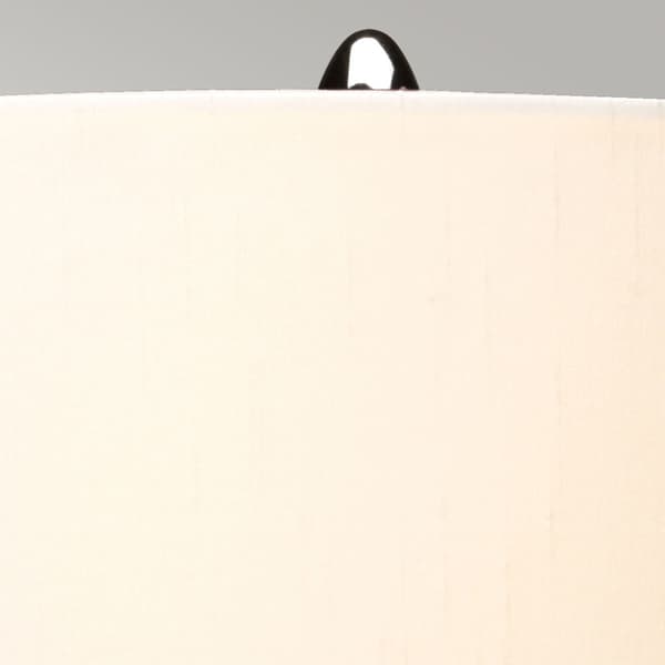 Kara E27 60W Elstead bordlampe i blåt glas med skærm