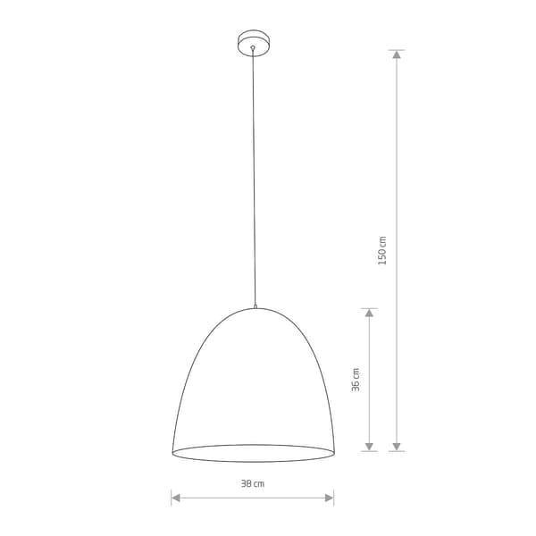 EGG pendel sort-guld Ø38cm Nowodvorski 9022